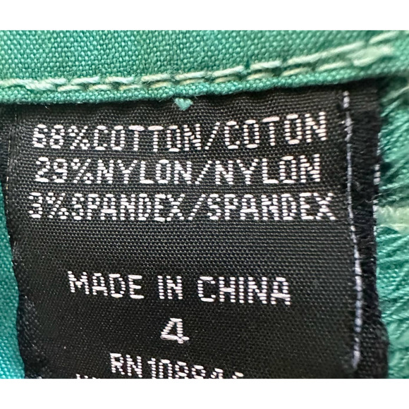 Kuhl Green Vintage Patina Dye Shorts sz 4 - Picture 3 of 8